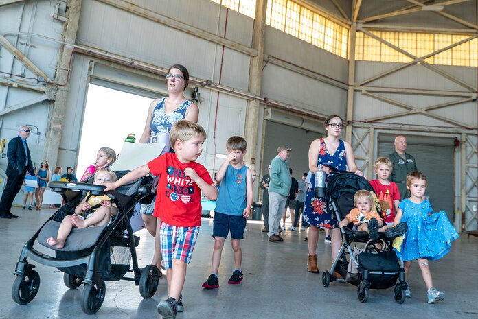family walks together