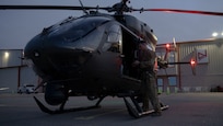 U.S. Soldiers with Bravo Company, 3rd Battalion, 140th Aviation Regiment assigned to Task Force Sentinel