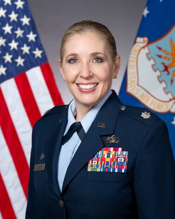 Lt Col Christine N. Johnson is the Commander, 412th Force Support Squadron, Edwards Air Force Base, California.