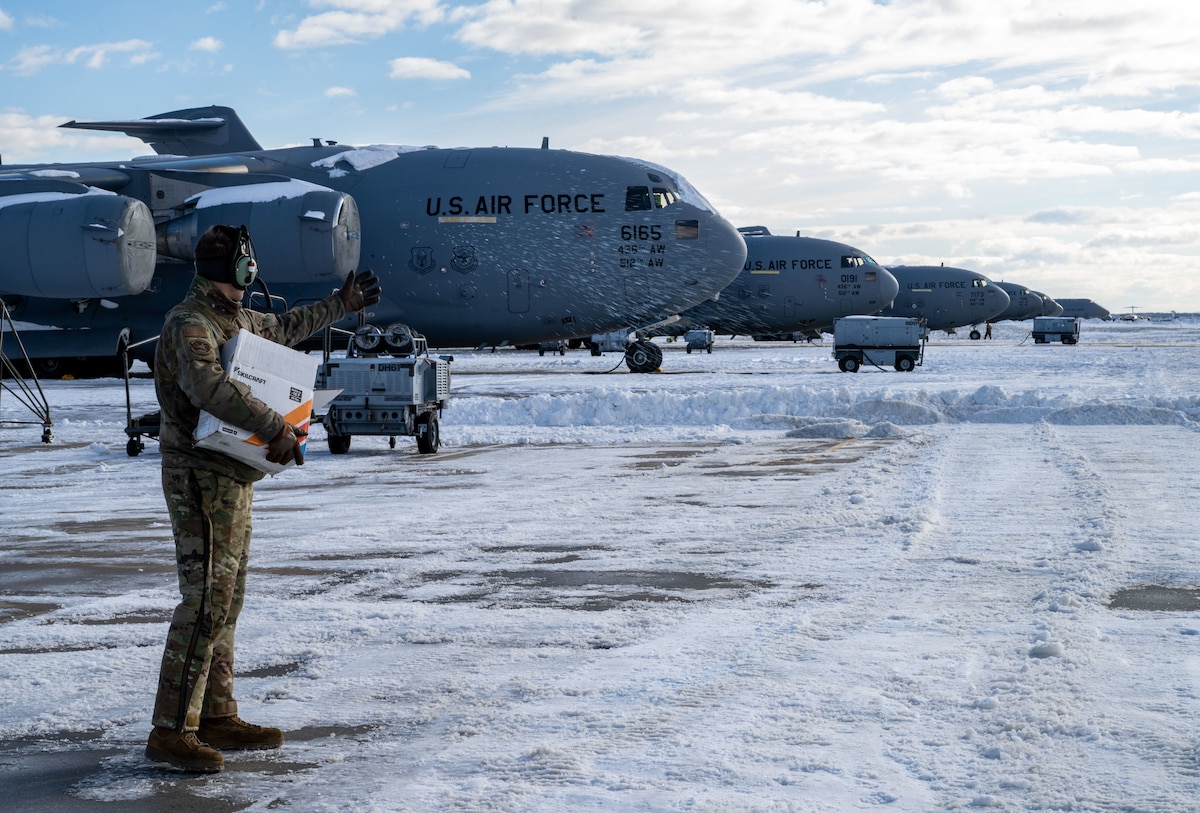 Airman throwing salt