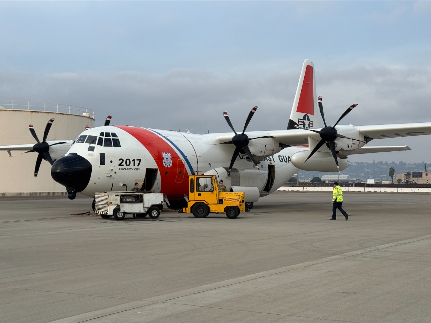 U.S. Coast Guard conducts Alien Expulsion Flight Operations in coordination with U.S. Customs and Border Patrol. (U.S. Coast Guard)