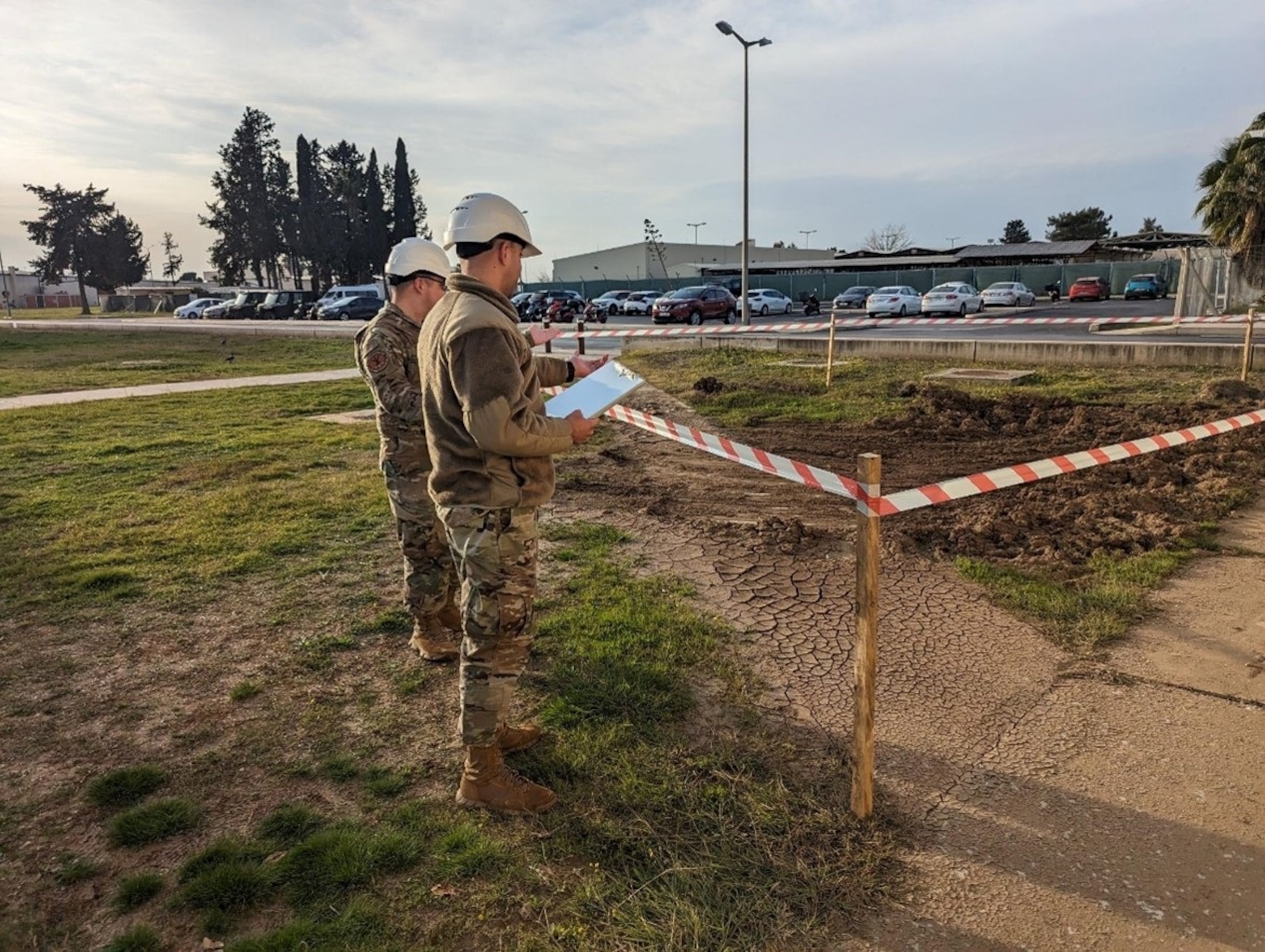 Contracting Officers conducting a site visit on June 5, 2023 at Incirlik Air Base, Türkiye. 39 CONS ensures contractors adhere to rigorous standards during the life cycle of all construction contracts.