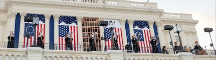 Trumpet players perform at the U.S. Capitol