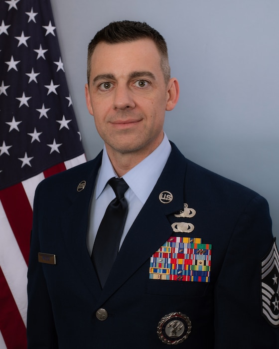 113th Wing Command Chief Master Sergeant Jon D. Wilcox