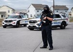 Military police officer Luther Cuevas participates in an active shooter drill during Citadel Shield-Solid Curtain.