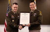 PEO Soldier recently celebrated the promotion of COL Denny Dresch, Product Manager, Integrated Visual Augmentation System (PdM IVAS).