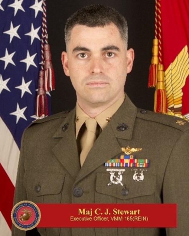 Maj Christopher Stewart VMM-165 XO