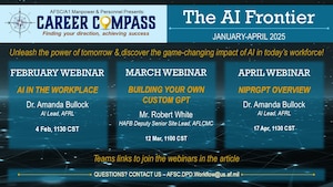 A graphic with a schedule for Teams webinars.