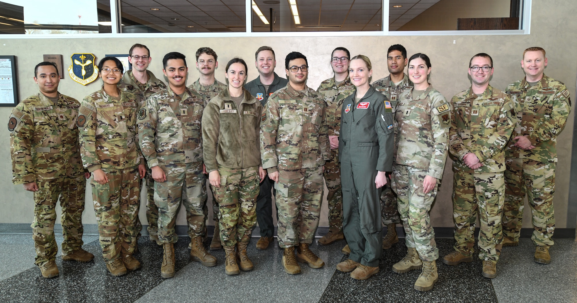 Attendees of the Flight commanders Course pose for a class photo at Offutt Air Force Base, Jan. 24, 2025. (U.S. Air Force photo by Chad Watkins)
