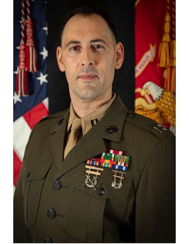 Capt. Alex Panos is the Officer in Charge of the Marine Forces Reserve Band.