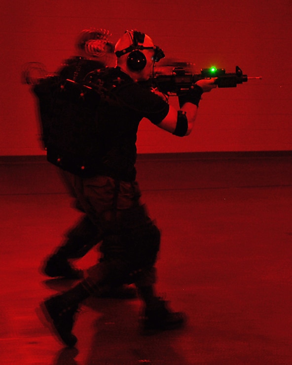 Naval Support Activity South Potomac (NSASP) Security Forces members conduct training at the FBI Academy in Quantico, Va.