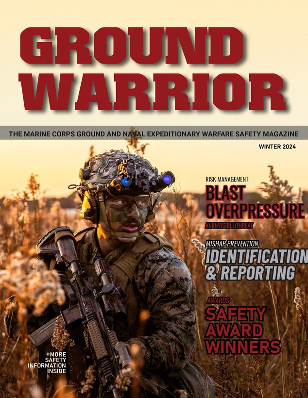 Ground Warrior zeros in on safety for the Marines and Navy SEAL ground forces to ensure they can devote their time and energy to the mission. Ignoring safety tools diminishes our readiness by removing Marines, Sailors and civilian employees from their units and, and place them in hospitals, wheelchairs and coffins. Mishaps ruin equipment and weapons.