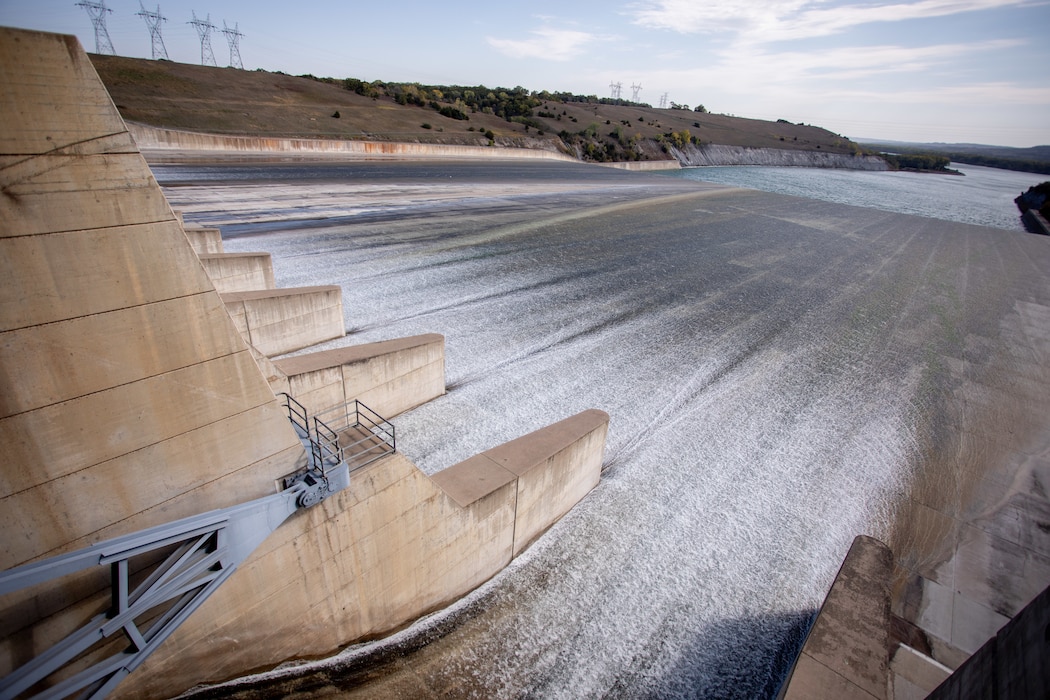 Photo of spillway water release