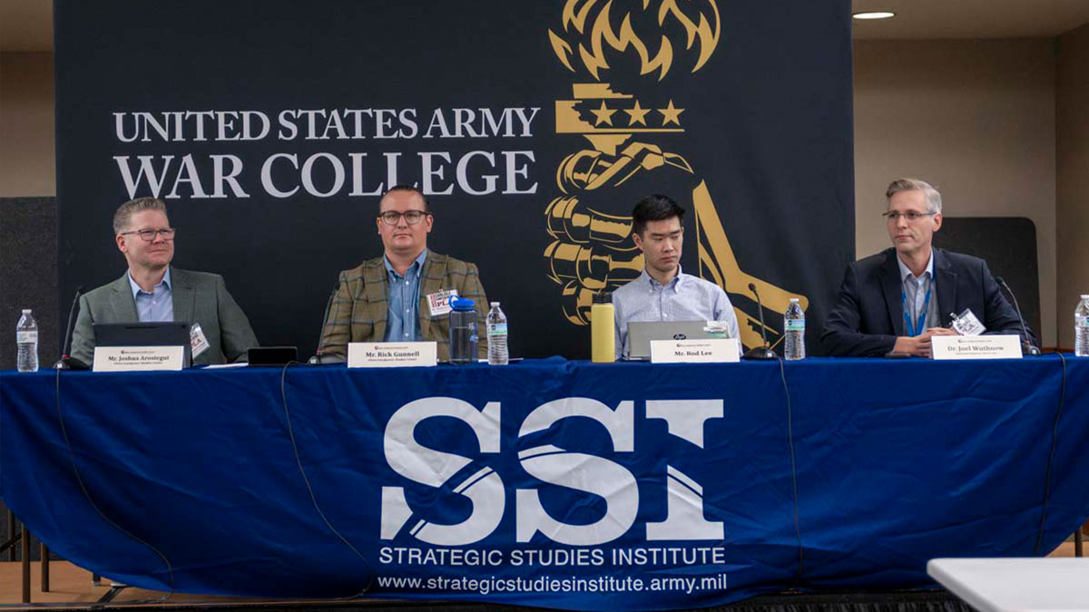 Carlisle Conference on the PLA 17 October 2024, Mr. Josh Arostegui led panel discussions on “CCP/PLA C2 and Decision-Making”, with panel members: Mr. Rick Gunnell, CLSC, Mr. Rod Lee, Independent Analyst, and Dr. Joel Wuthnow, NDU
