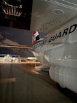 U.S. Coast Guard C-130 readies for flight operations.