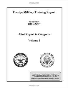 Cover page of the Foreign Military Train Report to Congress