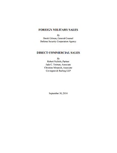 cover of the report of direct commercial sales vs foreign military sales