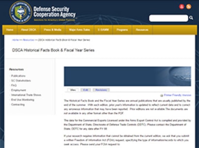 Screenshot of the historical sales book