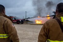 firefighters conducting training