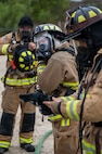 firefighters conducting training