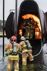 firefighters conducting training