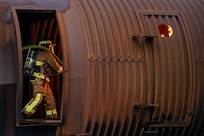 firefighters conducting training
