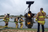 firefighters conducting training