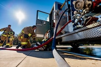 firefighters conducting training