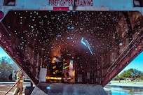 firefighters conducting training