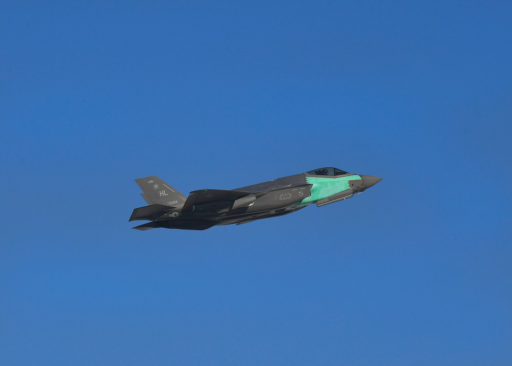 A photo of an F-35 at Hill Air Force Base.