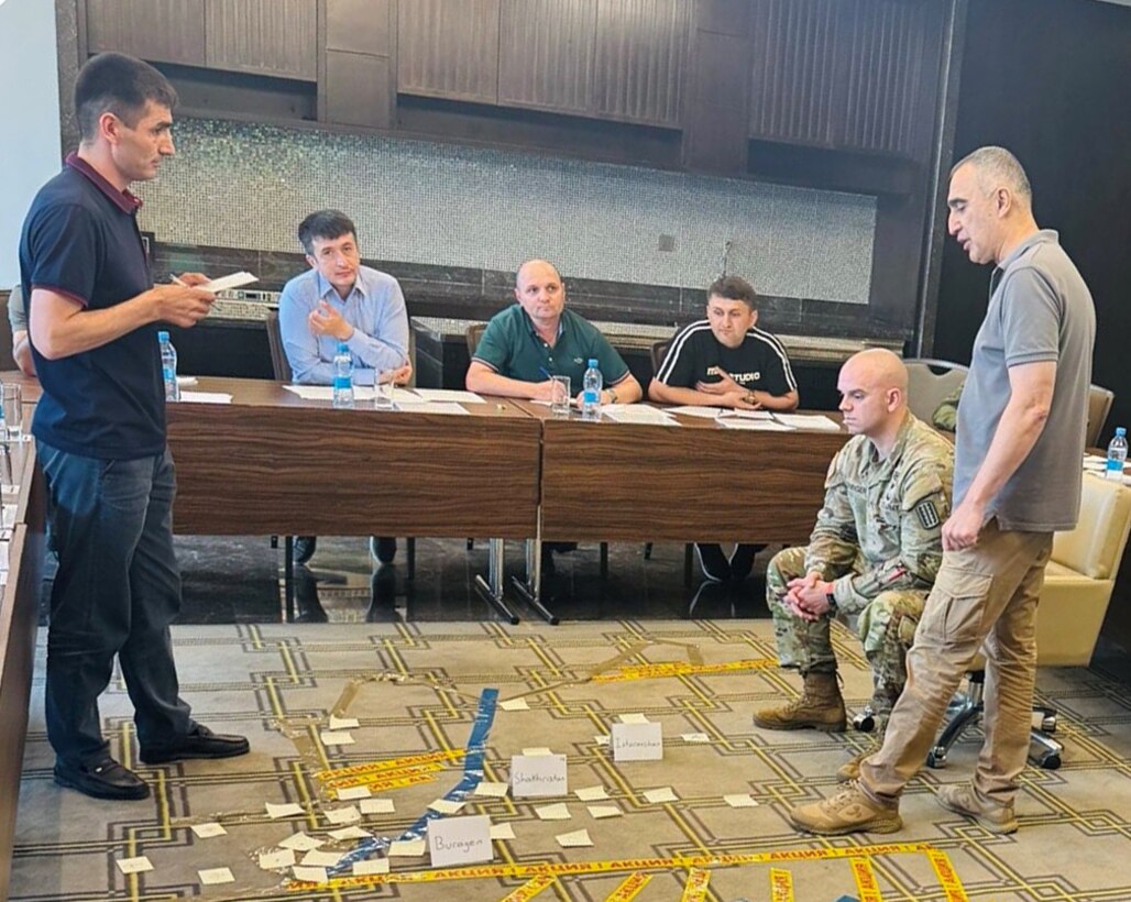 VNG conducts military decision making process exchange in Tajikistan