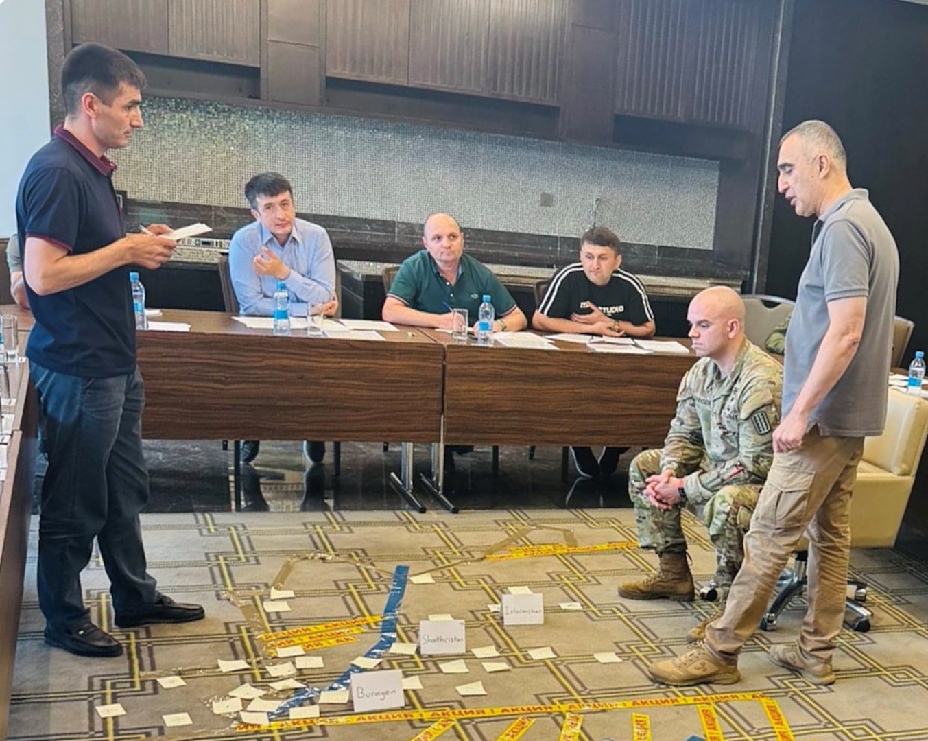 VNG conducts military decision making process exchange in Tajikistan