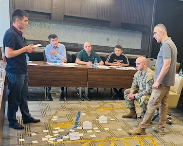 VNG conducts military decision making process exchange in Tajikistan