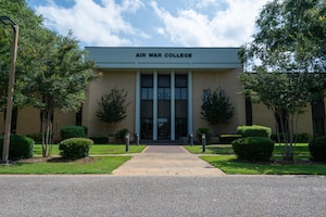 Photo of the Air War College at Maxwell AFB.