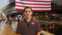 Bryan Tomer, a SMART scholar and aerospace engineering student at Virginia Tech, returned to the 18th International Submarine Races (ISR18) in a support role to assist with event coordination and STEM outreach. ISR18 was hosted at Naval Surface Warfare Center, Carderock Division, from June 23-27, 2025. Carderock, the Navy's ship design and innovation powerhouse, provides the technical foundation for the future fleet through world-class research, development, and testing. (U.S. Navy screen capture by Kristin Behrle)
