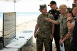 Acting Chief of Naval Operations Adm. Jim Kilby and Commandant of the Marine Corps Gen. Eric Smith observe amphibious operations during Atlantic Alliance 2025