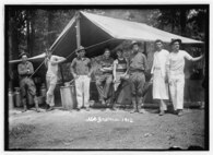 Pennsylvania National Guard Soldiers train at the Pennsylvania State Military Reservation at Mount Gretna in southern Lebanon County in 1912. (Library of Congress photo)