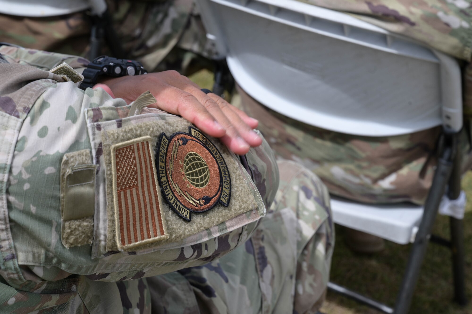 Photo of a new 747 Communications Squadron patch.