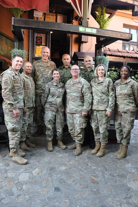 a group photo of service members