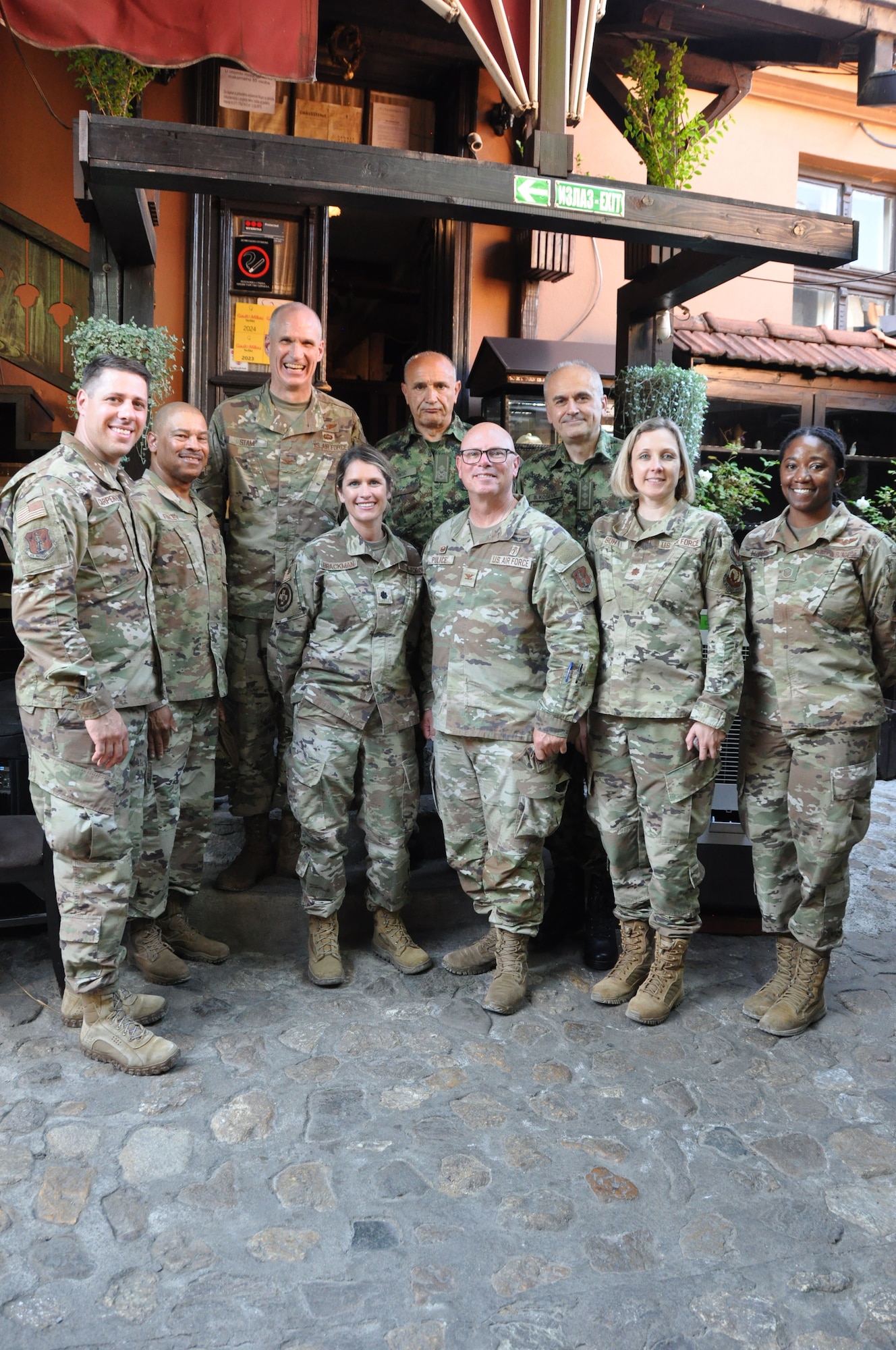 a group photo of service members