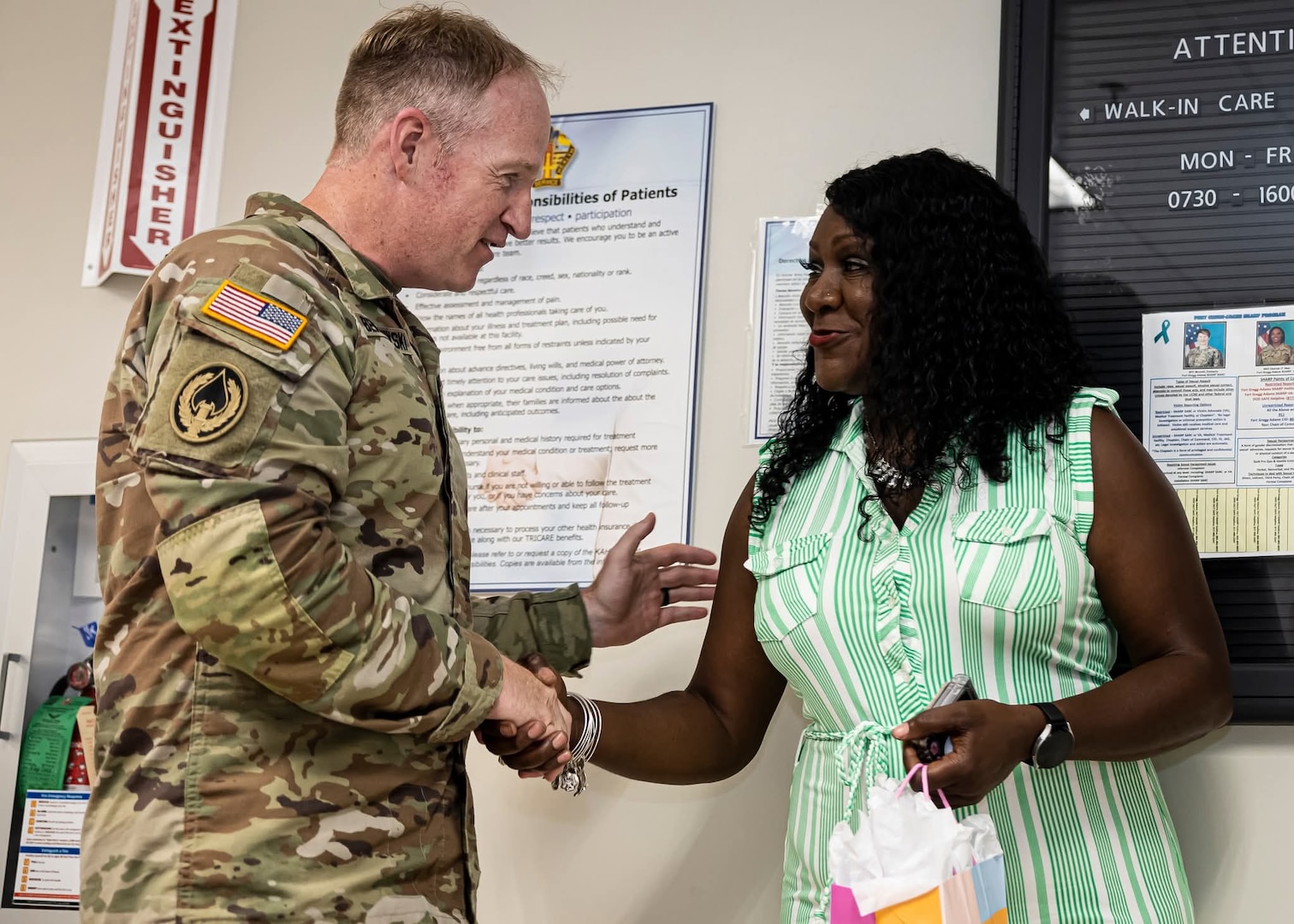 Ms. Samantha Warford wins Kenner Army Health Clinic's Mental Health Awareness Month Scavenger Hunt.