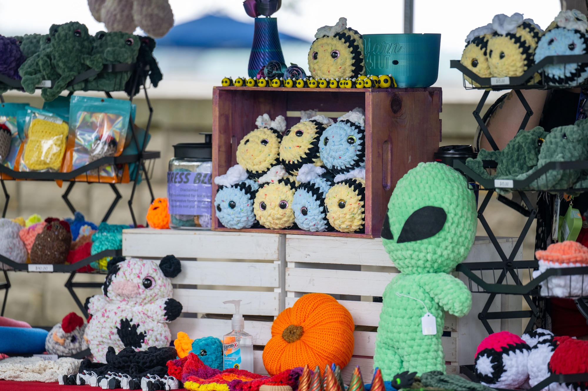 A static display inspired for the Pollinator Expo, June 18, 2025, at the Wright Brothers Memorial. This is the seventh year of the Pollinator Expo which was started to bring awareness about the decline of pollinator populations. (U.S. Air Force photo by Jack Gardner)