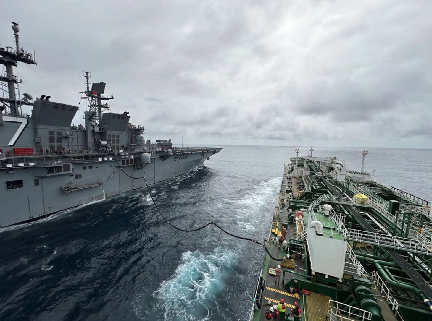 M/T Empire State, USS Tripoli Conduct first CONSOL At-Sea