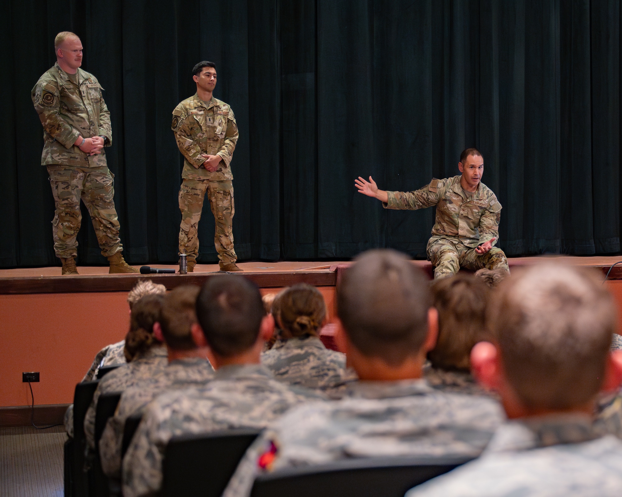 90th Missile Wing deputy commander talks to CAP cadets
