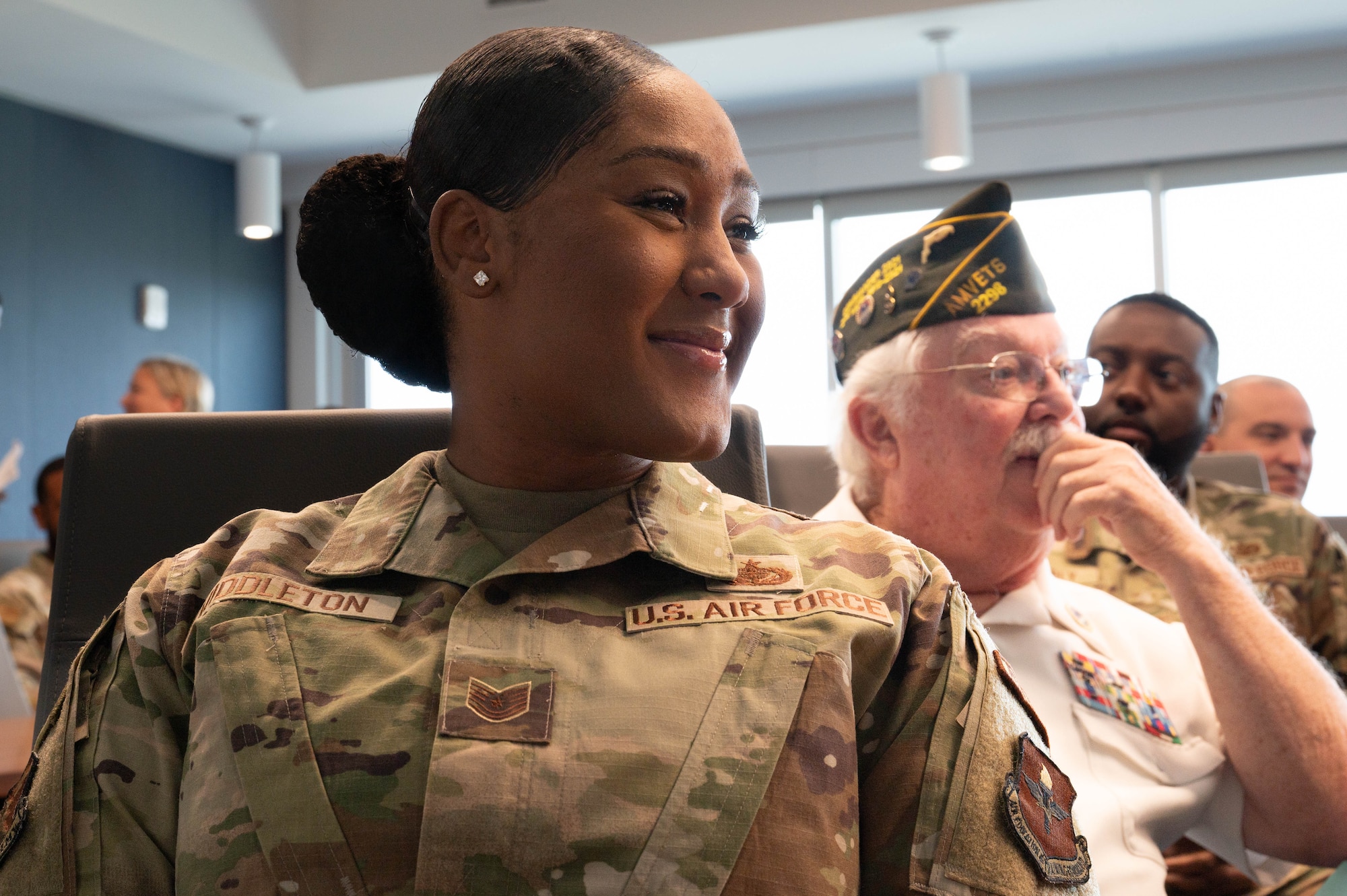 Tech Sgt. Keosha Middleton, 325th Force Support Squadron services specialist, was recently awarded the American Red Cross Lifesaving Award on June 11, 2025, at Tyndall Air Force Base for saving a life while stationed at Yokota Air Base, Japan.  The award recognizes a lifesaving act performed by an individual who utilized skills learned through Red Cross health and safety training.