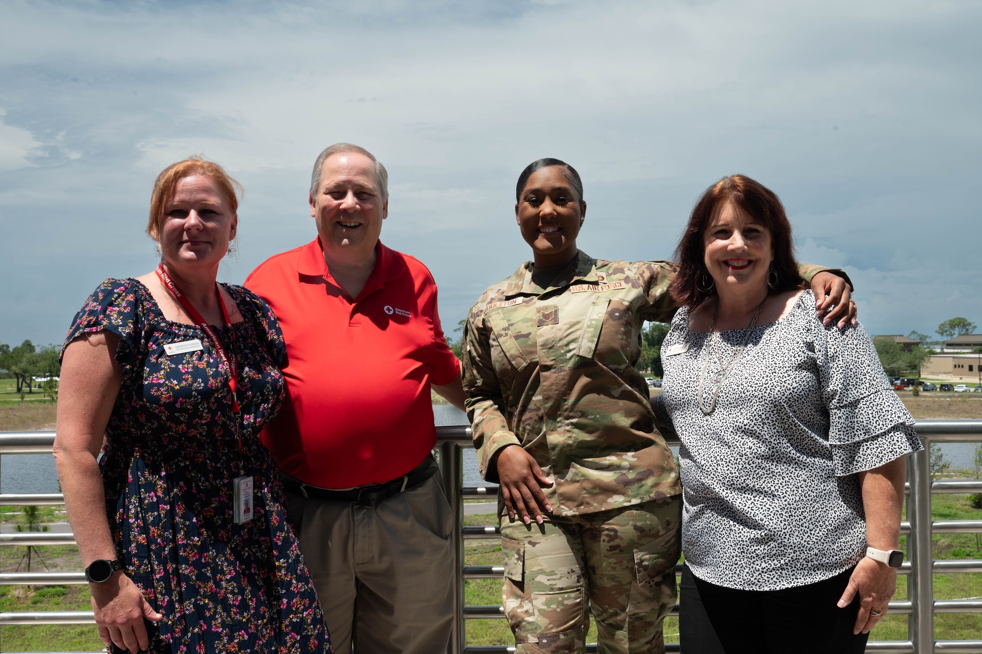 Tech Sgt. Keosha Middleton, 325th Force Support Squadron services specialist, was recently awarded the American Red Cross Lifesaving Award on June 11, 2025, at Tyndall Air Force Base for saving a life while stationed at Yokota Air Base, Japan.  The award recognizes a lifesaving act performed by an individual who utilized skills learned through Red Cross health and safety training.