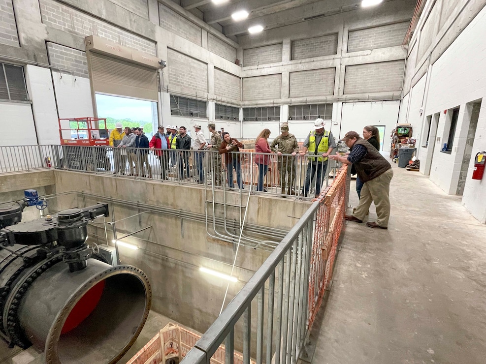 Mississippi Valley Division Commander Maj. Gen. Kimberly Peeples toured the Grand Prairie Pumping Station Project, May 2, along with Memphis District Commander Col. Brian Sawser, Deputy District Engineer for Programs and Project Management Donny Davidson, Project Manager Billy Grantham, contractor C.J. Mahan Construction Company, and project partner White River Irrigation District. Representatives from U.S. Sen. Tom Cotton's office, U.S. Sen. John Boozman, and U.S. Rep. Rick Crawford, also toured the project area.
