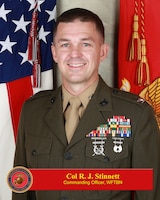 Colonel Richard J Stinnett, Commanding Officer, Weapons and Field Training Battalion, Marine Corps Recruit Depot