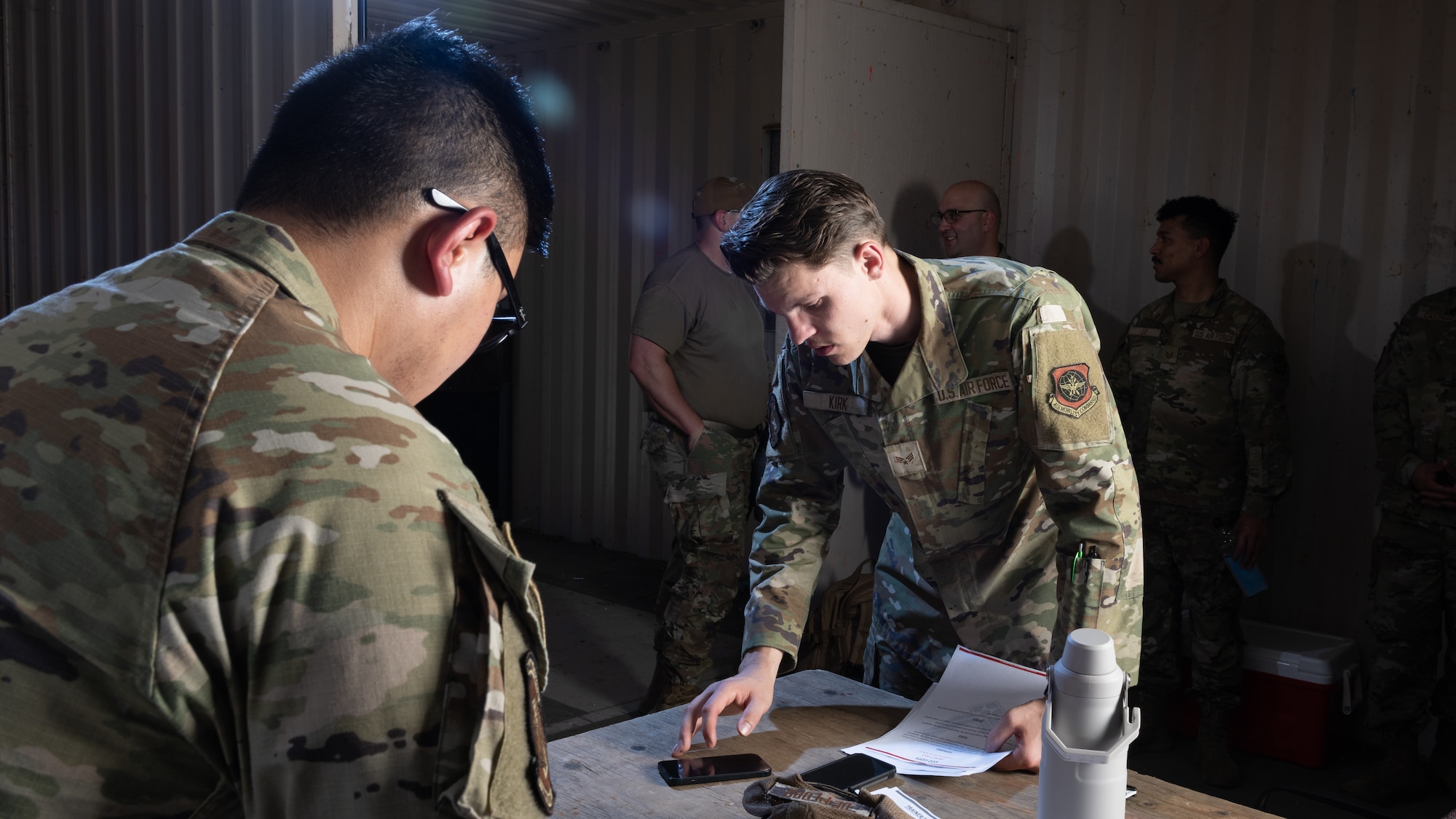 U.S. Airmen assigned to the 60th Contracting Squadron (CONS) and the 9th CONS came together for a bilateral contracting exercise at Travis Air Force Base, California, on June 27, 2025.