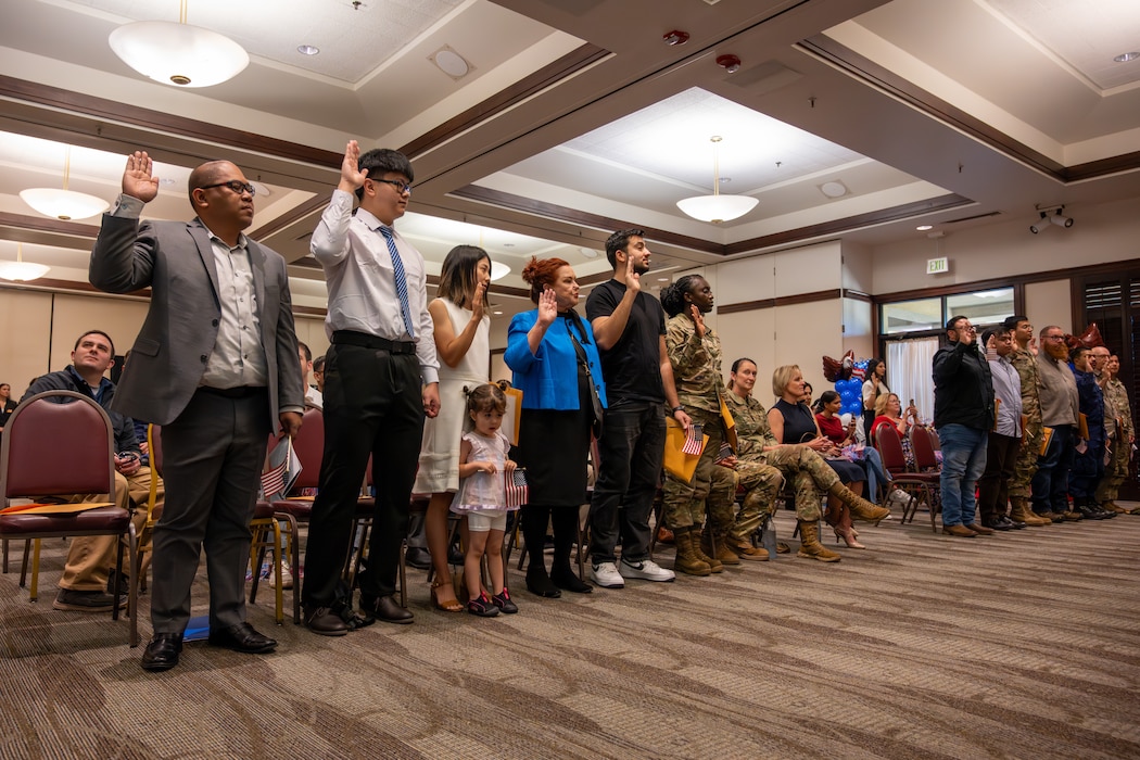 People give oath at ceremony